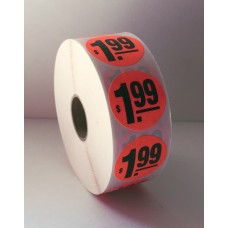 $1.99 - 1.5" Red Label Roll